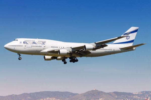 Barcelona, Spain - April 10, 2017: El Al Boeing 747 airplane at Barcelona airport (BCN) in Spain. Boeing is an aircraft manufacturer based in Seattle, Washington.