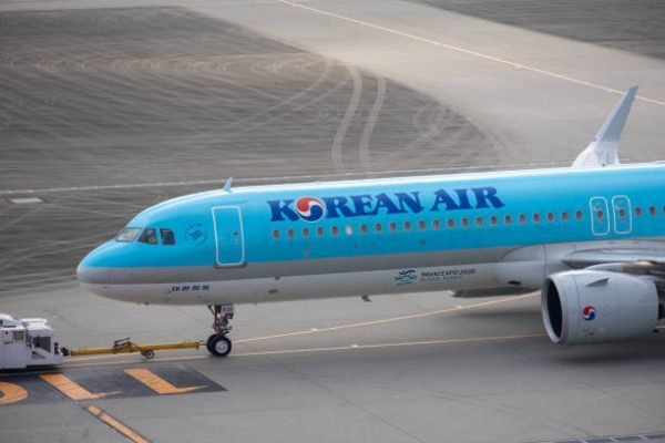 Tokyo, Japan - June 28, 2023 : Korean Air Airbus A321neo at Tokyo International Airport (Haneda Airport) in Japan.
